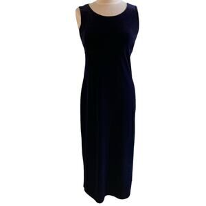 Amanda Smith Vintage Blue Crushed Velvet Sheath Dress 90s